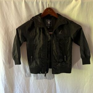 LRG Kids Black Jacket Hood 4T Giraffe Streetwear Lifted Research Group